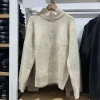 Japanese men's and women's clothing 24 Autumn/winter Souffle semi-zipper knitted sweater Soft pullover Long-sleeved sweater 469473 Application Scenario